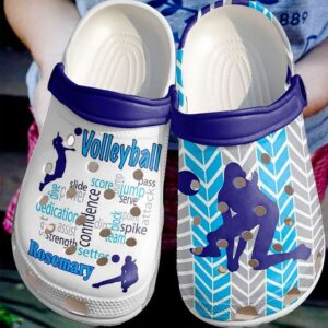 Volleyball Personalized Playing Sku 2640 Crocs Crocband Clog Comfortable For Mens Womens Classic Clog Water Shoes
