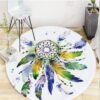 Water Color Dream Catcher Round Carpet Floor Rug Living Room Bedroom Decor Round Area Rug Carpet