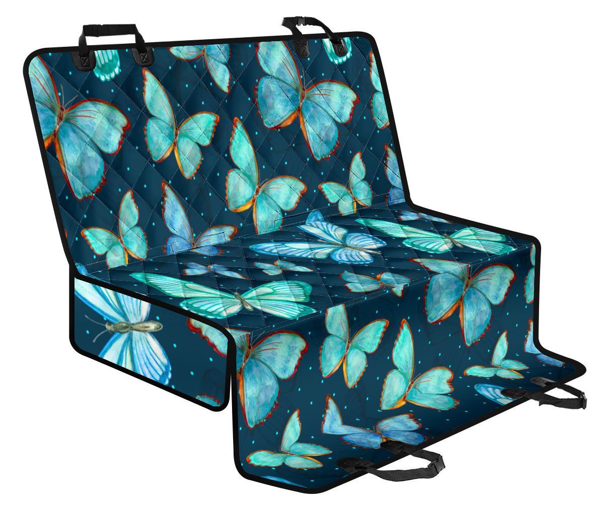 Watercolor Blue Butterfly Pattern Print Pet Car Back Seat Cover - 9bafd2733c3f Watercolor Blue Butterfly Pattern Print Pet Car Back Seat Cover - 9bafd2733c3f