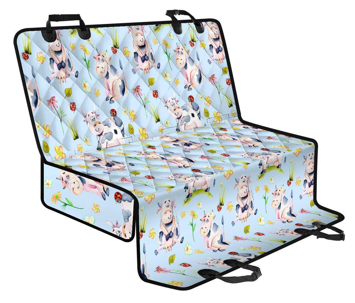 Watercolor Cartoon Cow Pattern Print Pet Car Back Seat Cover - 6309f07deded Watercolor Cartoon Cow Pattern Print Pet Car Back Seat Cover - 6309f07deded