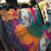 Watercolor Cute Pomeranian Dog Art Design Car Back Seat Cover Dog Car Seat Covers - de8ba770ba4c