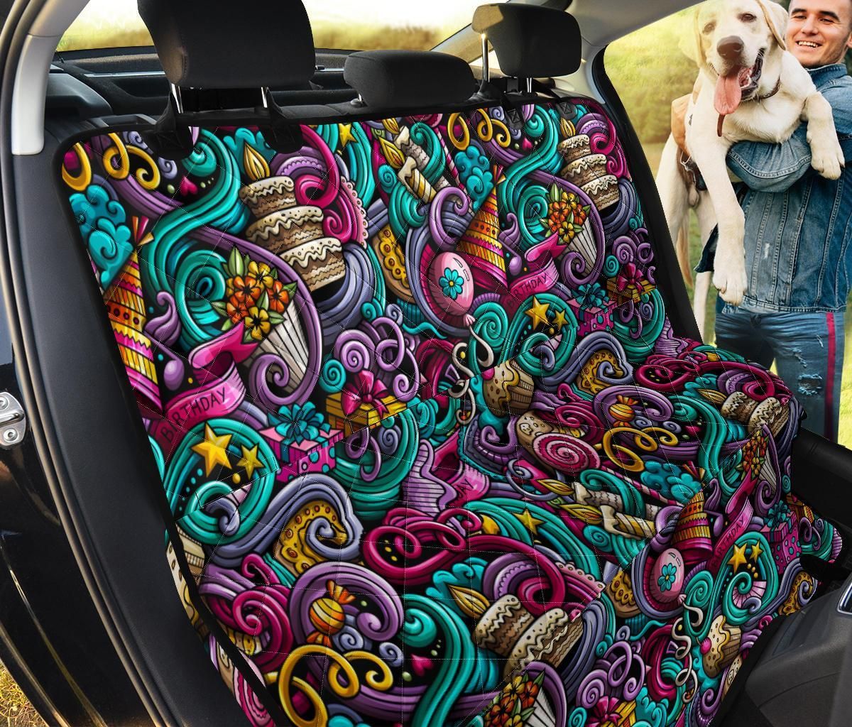 Watercolor Pattern Birthday Car Back Seat Cover Dog Car Seat Covers - b8078c1d6b77 Watercolor Pattern Birthday Car Back Seat Cover Dog Car Seat Covers - b8078c1d6b77