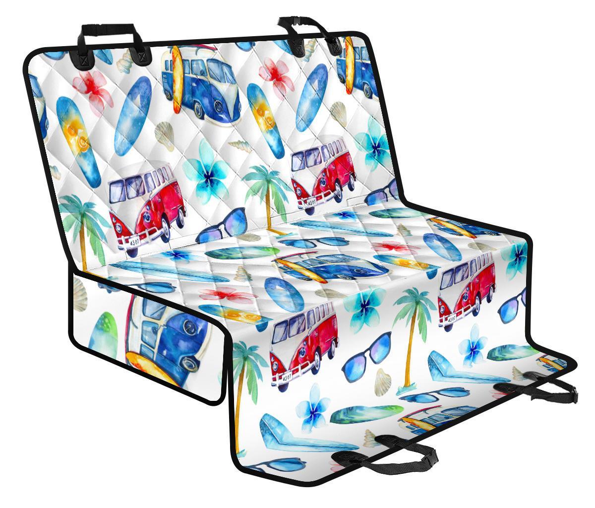 Watercolor Surfing Pattern Print Pet Car Back Seat Cover - b91dcc177606 Watercolor Surfing Pattern Print Pet Car Back Seat Cover - b91dcc177606