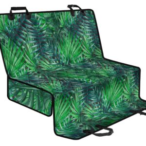 Watercolor Tropical Leaves Pattern Print Pet Car Back Seat Cover - d0dea1cae0f2