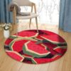 Watermelon Round Carpet Floor Rug Living Room Bedroom Decor Round Area Rug Carpet
