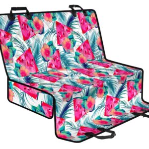 Watermelon Teal Hawaiian Pattern Print Pet Car Back Seat Cover - c36bf14a3a46