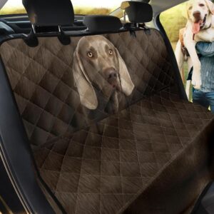 Weimaraner Dog Theme Car Back Seat Cover Dog Car Seat Covers - f0db5e70d111