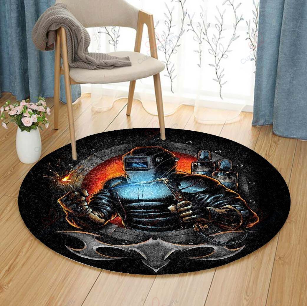 Welder Round Carpet Floor Rug Living Room Bedroom Decor Round Area Rug Carpet Welder Round Carpet Floor Rug Living Room Bedroom Decor Round Area Rug Carpet