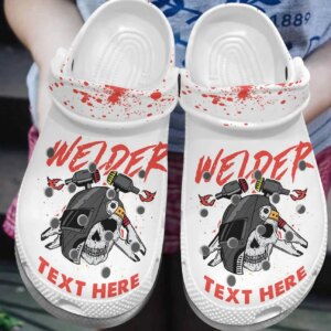 Welder Personalized Clog Custom Crocs Comfortablefashion Style Comfortable For Women Men Kid Print 3D Welder