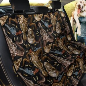 Western Cowboy Gun Car Back Seat Cover Dog Car Seat Covers - 42865ba21b30