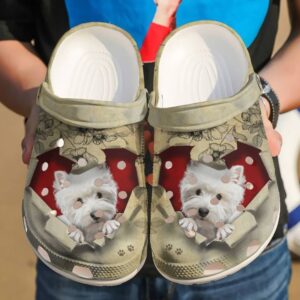 Westie They Steal My Heart Sku 2719 Crocs Crocband Clog Comfortable For Mens Womens Classic Clog Water Shoes