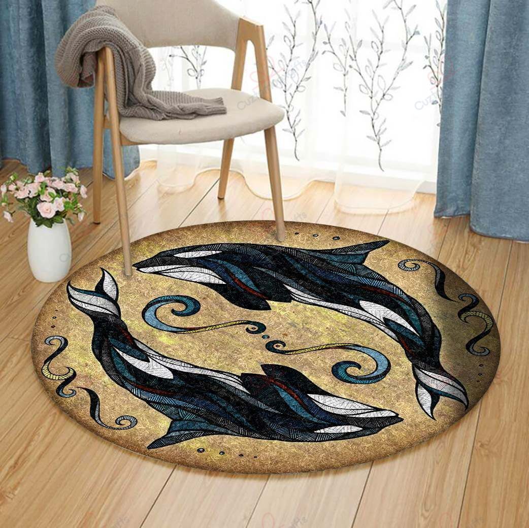 Whale Couple Round Carpet Floor Rug Living Room Bedroom Decor Round Area Rug Carpet Whale Couple Round Carpet Floor Rug Living Room Bedroom Decor Round Area Rug Carpet