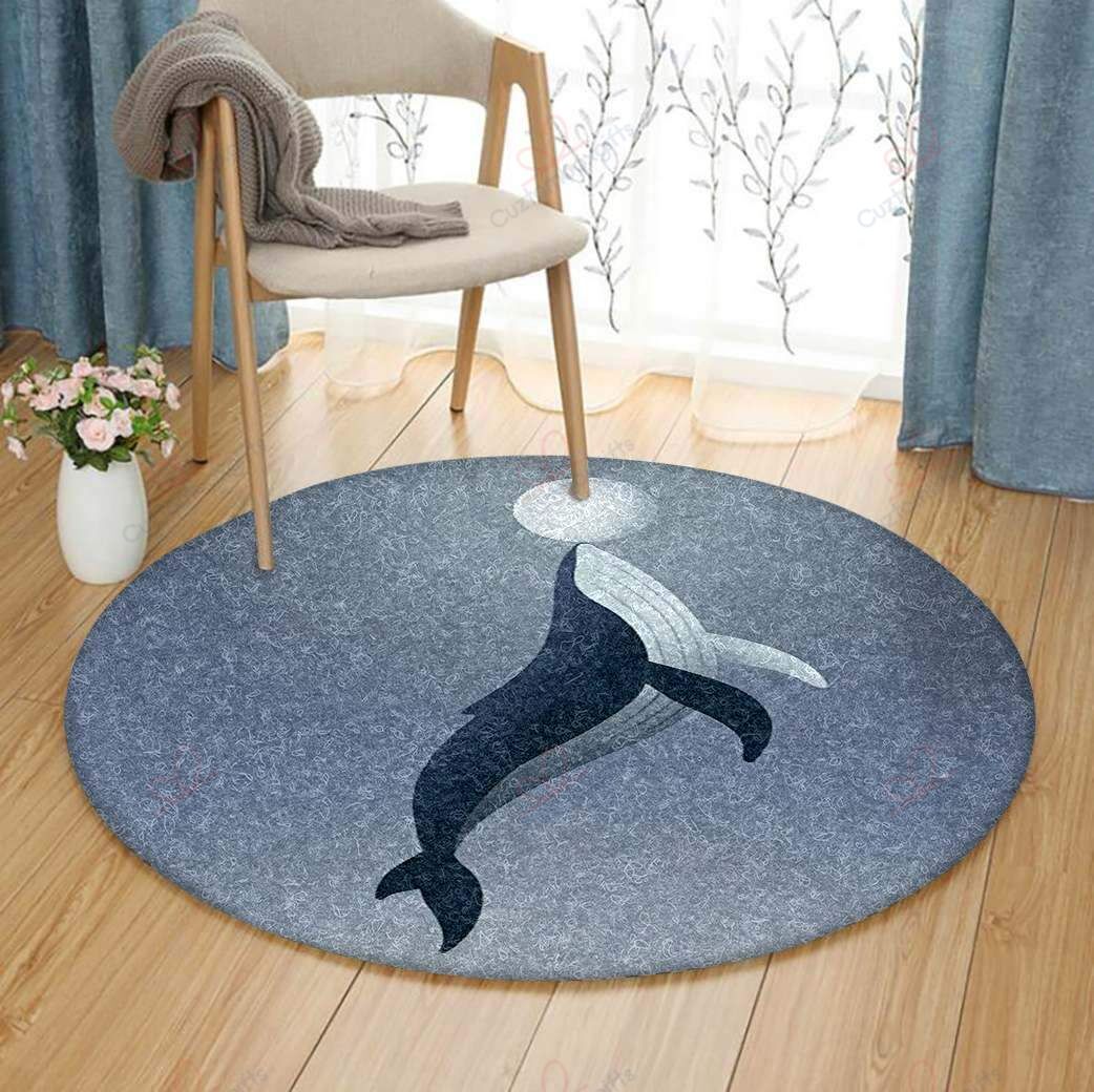 Whale Round Carpet Floor Rug Living Room Bedroom Decor Round Area Rug Carpet Whale Round Carpet Floor Rug Living Room Bedroom Decor Round Area Rug Carpet