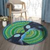 Whale Love Round Carpet Floor Rug Living Room Bedroom Decor Round Area Rug Carpet