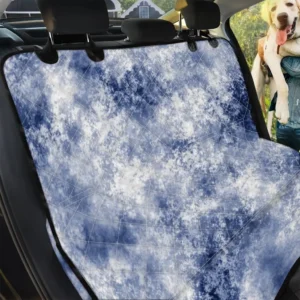 White And Blue Acid Wash Tie Dye Car Back Seat Cover Dog Car Seat Covers - f61189c29bb2
