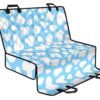 White And Blue Cow Print Pet Car Back Seat Cover - e6de3b502bf9