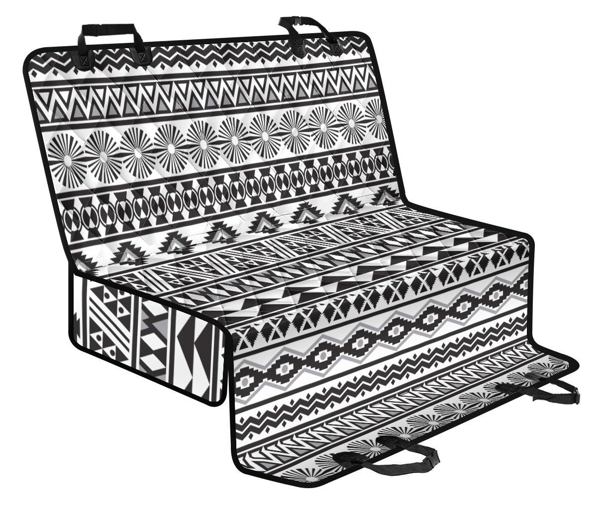 White And Grey Aztec Pattern Print Pet Car Back Seat Cover - a8d91ca8c216 White And Grey Aztec Pattern Print Pet Car Back Seat Cover - a8d91ca8c216