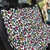 White And Rainbow Leopard Skin Car Back Seat Cover Dog Car Seat Covers - be6af076ea1e