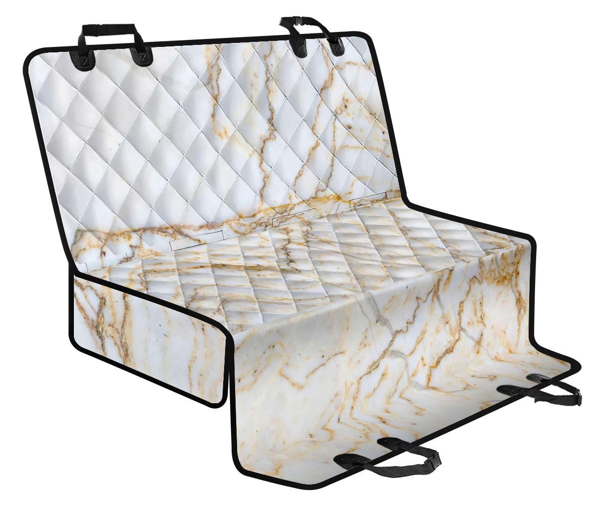 White Brown Grunge Marble Print Pet Car Back Seat Cover - 0847696f3541 White Brown Grunge Marble Print Pet Car Back Seat Cover - 0847696f3541