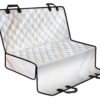 White Brown Smooth Marble Print Pet Car Back Seat Cover - 8e6858a6edcf