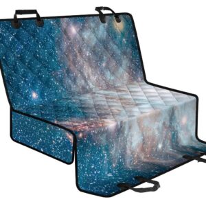 White Cloud Galaxy Space Print Pet Car Back Seat Cover - 1076673828bc