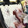 White Cute Samoyed Background Car Back Seat Cover Dog Car Seat Covers - 47980f4813d7