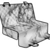White Dark Grey Marble Print Pet Car Back Seat Cover - 60e3422a06f5