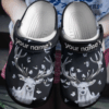White Deer And Butterfly Crocs Clog Shoes Crocbland Clog Birthday Gifts For Girl Daughter Sister