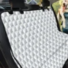 White Geometric Cube Shape Pattern Car Back Seat Cover Dog Car Seat Covers - cf6605e94e75