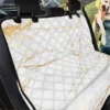 White Gold Marble Pattern Car Back Seat Cover Dog Car Seat Covers - 138f452d3ec0