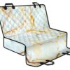 White Gold Marble Print Pet Car Back Seat Cover - a351c22f24fe