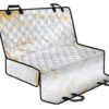 White Gold Scratch Marble Print Pet Car Back Seat Cover - cd17f81e58df