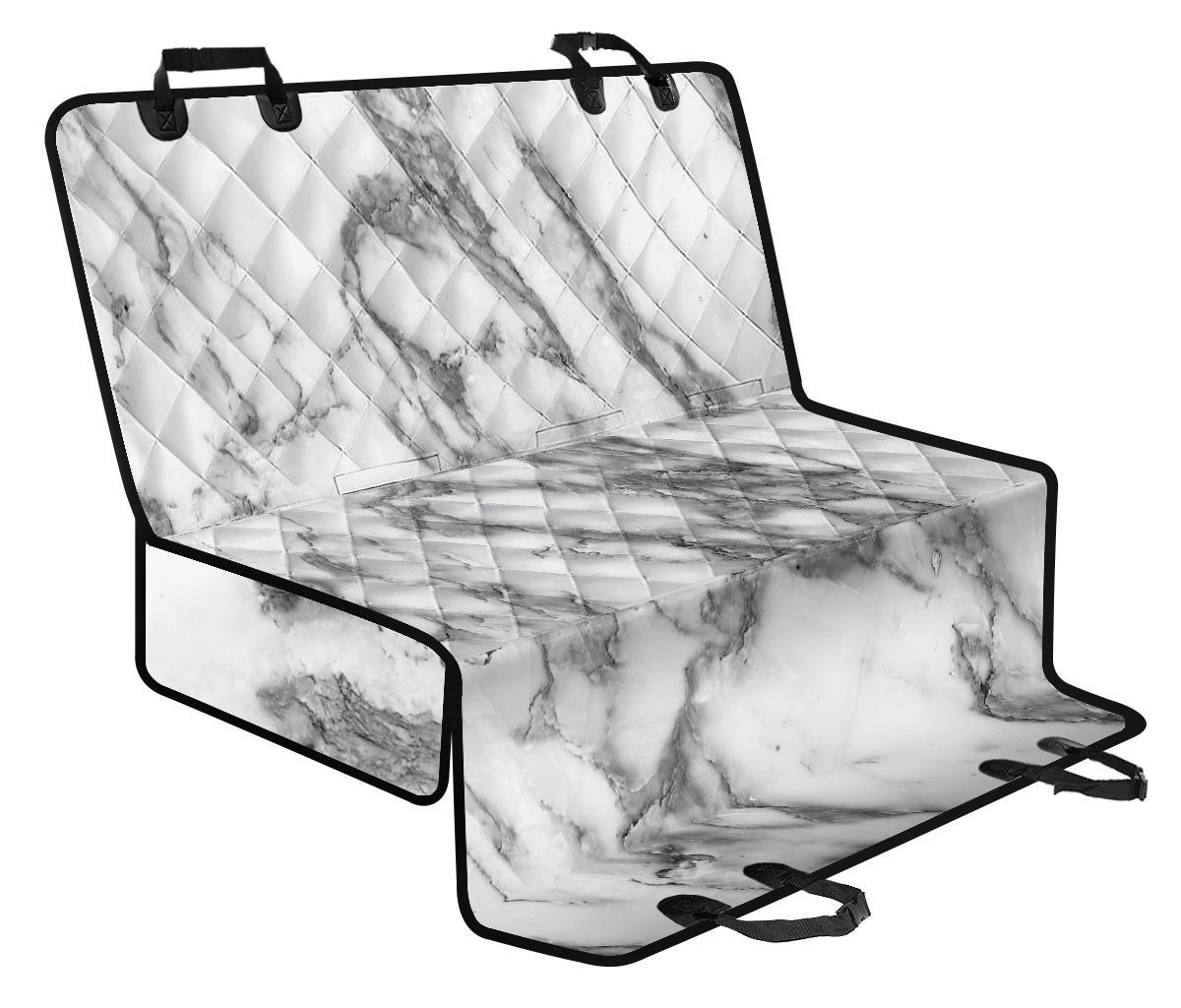 White Gray Marble Print Pet Car Back Seat Cover - 4763aabcd6a0 White Gray Marble Print Pet Car Back Seat Cover - 4763aabcd6a0