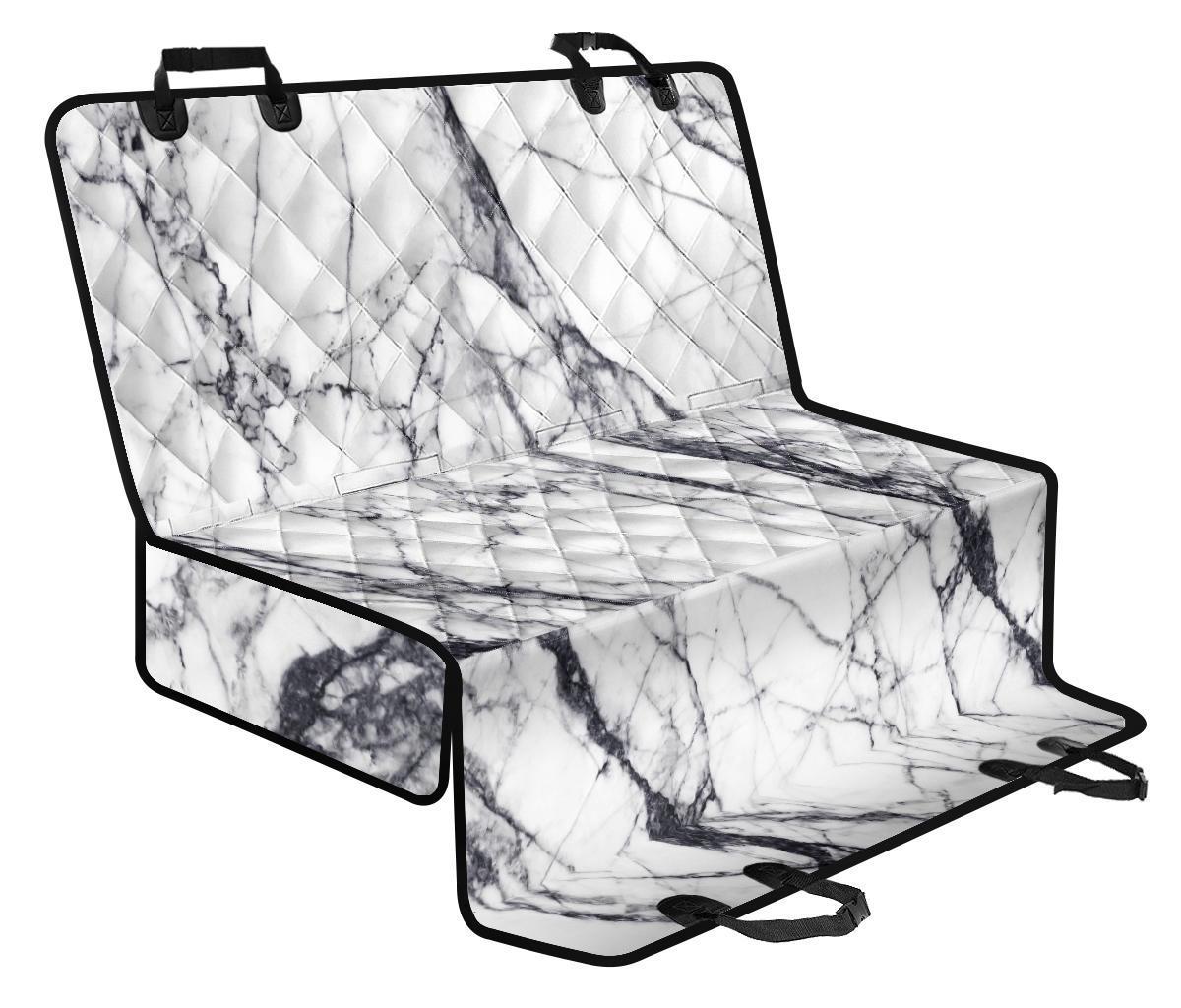 White Gray Scratch Marble Print Pet Car Back Seat Cover - cb9b462c296c White Gray Scratch Marble Print Pet Car Back Seat Cover - cb9b462c296c