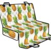 White Pineapple Pattern Print Pet Car Back Seat Cover - 0ad8f46d3e5d