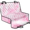 White Pink Marble Print Pet Car Back Seat Cover - 080d7005cdd2