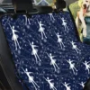 White Snowflake Ballet Pattern Design Car Back Seat Cover Dog Car Seat Covers - 6c56d1ea04f5