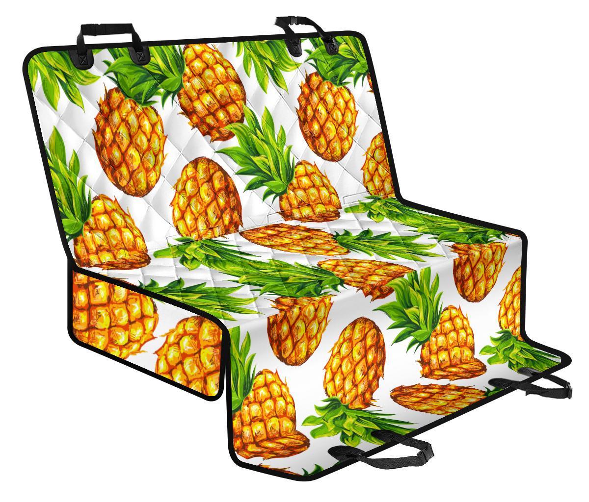 White Summer Pineapple Pattern Print Pet Car Back Seat Cover - 84fdf9317d81 White Summer Pineapple Pattern Print Pet Car Back Seat Cover - 84fdf9317d81