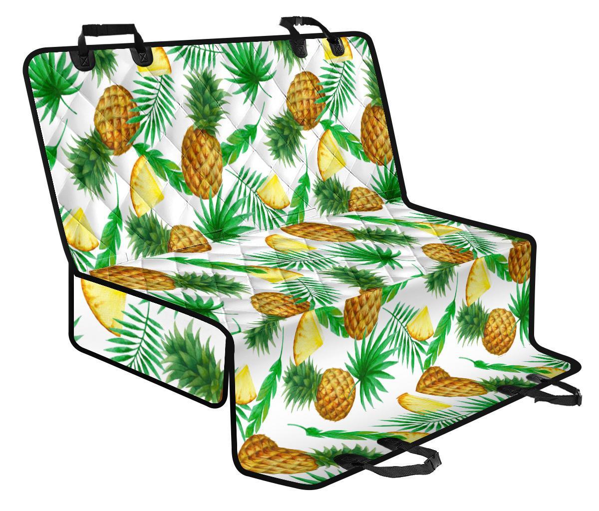 White Watercolor Pineapple Pattern Print Pet Car Back Seat Cover - ed636de61004 White Watercolor Pineapple Pattern Print Pet Car Back Seat Cover - ed636de61004