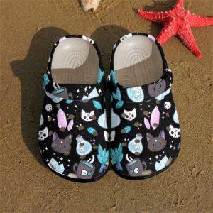 Wicca Personalized Clog Custom Crocs Clog Comfortablefashion Style Comfortable Kid Print 3D Cute Pattern For Mens And Womens