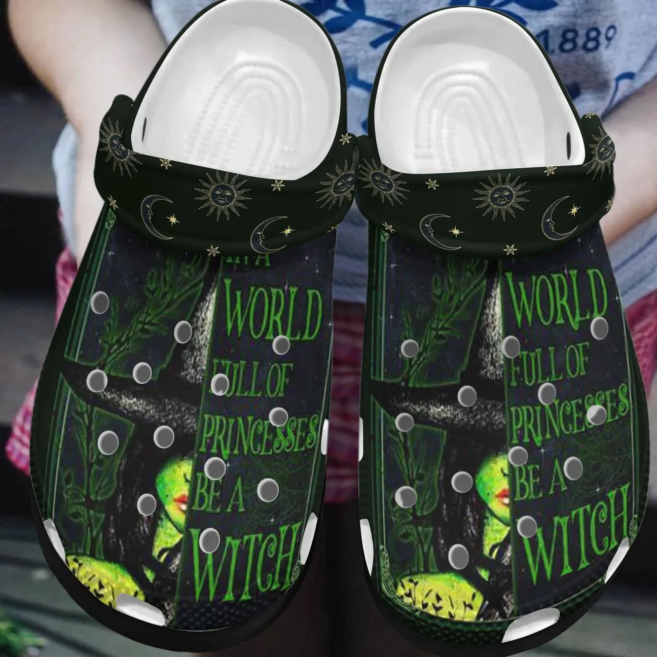 Wicca Personalized Clog Custom Crocs Comfortablefashion Style Comfortable For Women Men Kid Print 3D Be A Witch Wicca Personalized Clog Custom Crocs Comfortablefashion Style Comfortable For Women Men Kid Print 3D Be A Witch