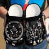 Wicca Personalized Clog Custom Crocs Comfortablefashion Style Comfortable For Women Men Kid Print 3D Black Cat