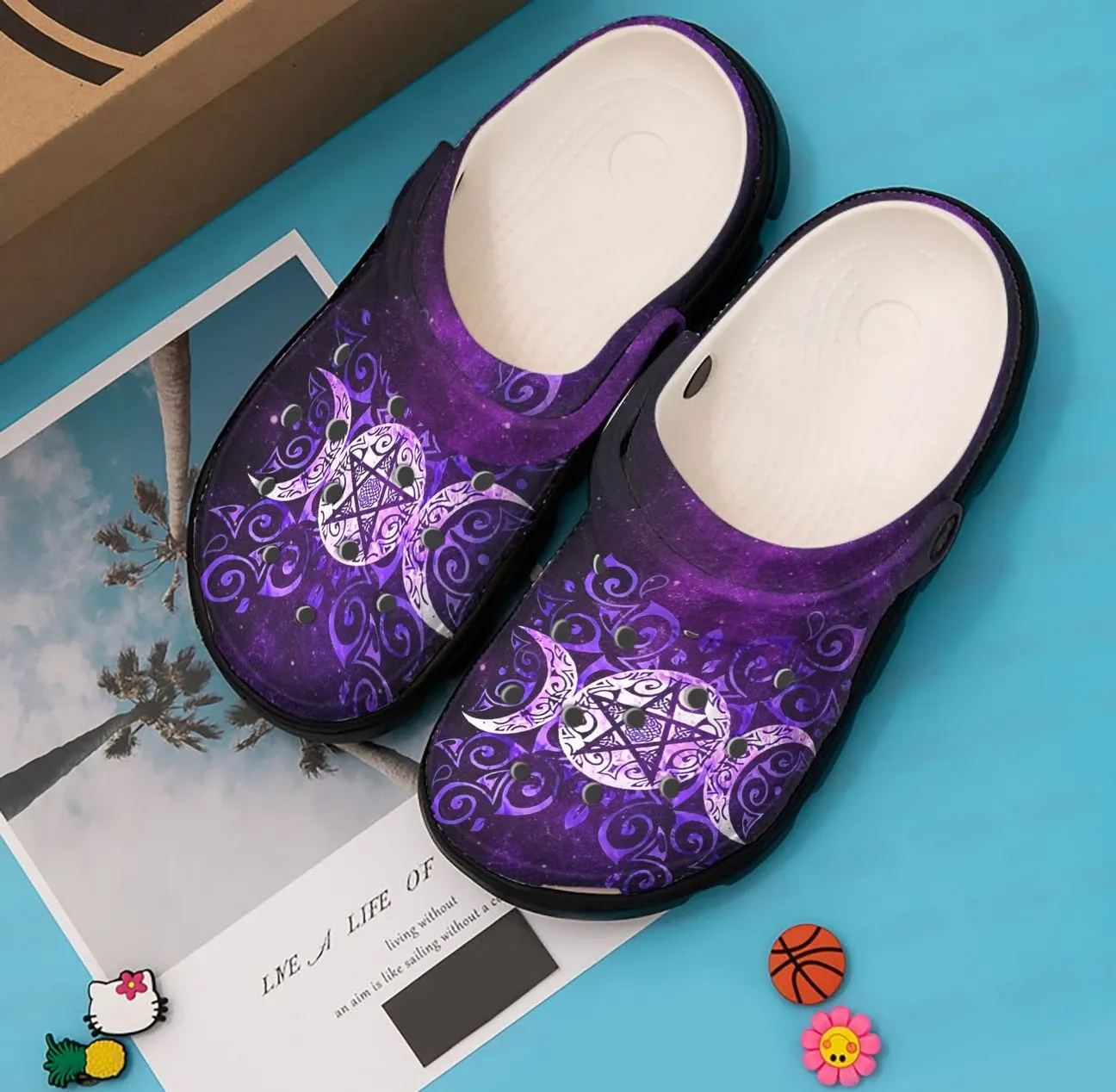 Wicca Personalized Clog Custom Crocs Comfortablefashion Style Comfortable For Women Men Kid Print 3D Daughter Of Moon Wicca Personalized Clog Custom Crocs Comfortablefashion Style Comfortable For Women Men Kid Print 3D Daughter Of Moon