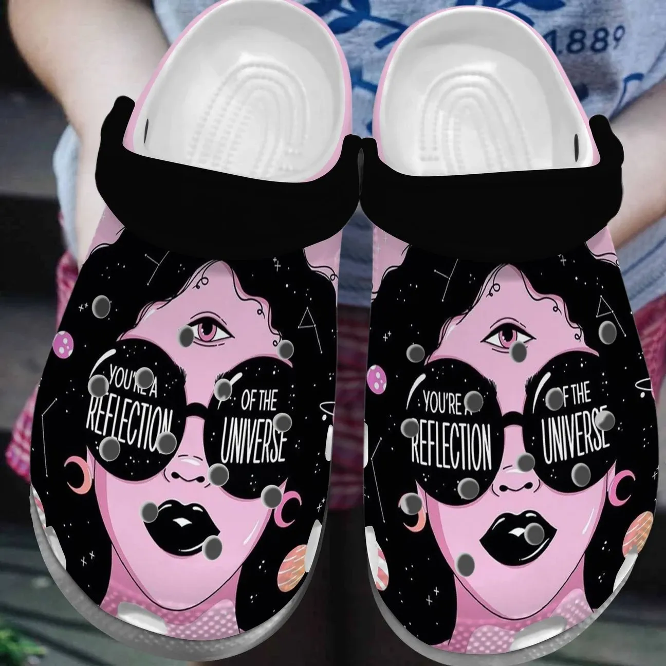 Wicca Personalized Clog Custom Crocs Comfortablefashion Style Comfortable For Women Men Kid Print 3D Reflection Wicca Personalized Clog Custom Crocs Comfortablefashion Style Comfortable For Women Men Kid Print 3D Reflection