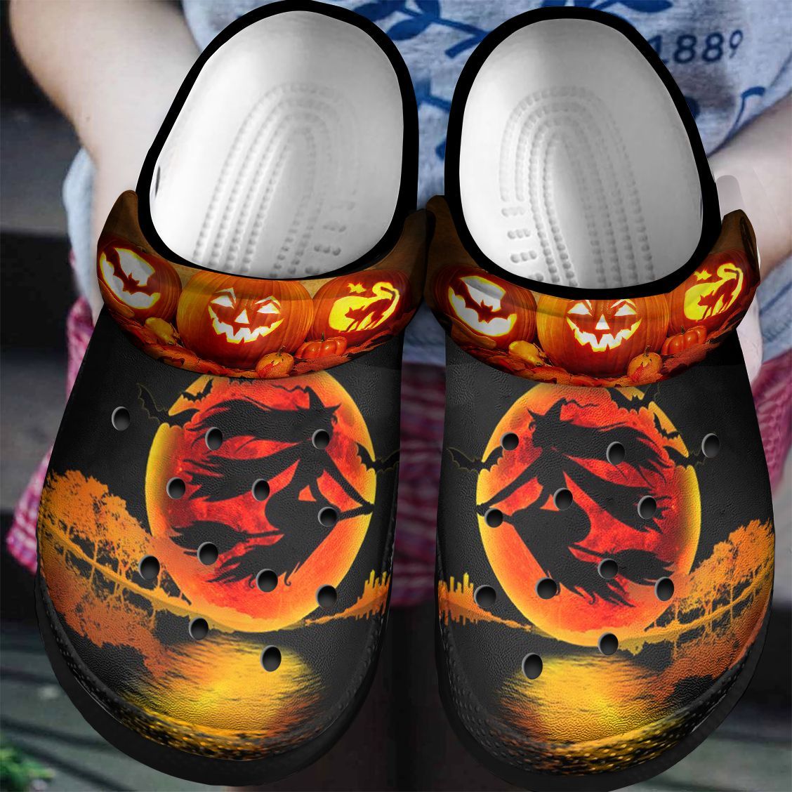 Wicca Personalized Clog Custom Crocs Comfortablefashion Style Comfortable For Women Men Kid Print 3D The Witch Wicca Personalized Clog Custom Crocs Comfortablefashion Style Comfortable For Women Men Kid Print 3D The Witch
