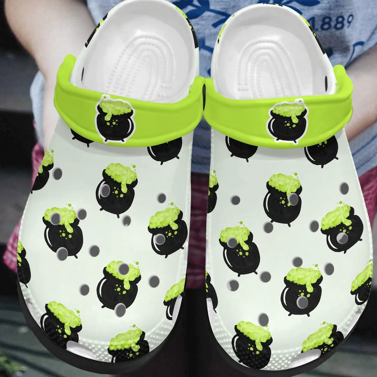 Wicca Personalized Clog Custom Crocs Comfortablefashion Style Comfortable For Women Men Kid Print 3D Toxic Cauldron Wicca Personalized Clog Custom Crocs Comfortablefashion Style Comfortable For Women Men Kid Print 3D Toxic Cauldron