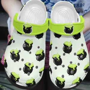 Wicca Personalized Clog Custom Crocs Comfortablefashion Style Comfortable For Women Men Kid Print 3D Toxic Cauldron