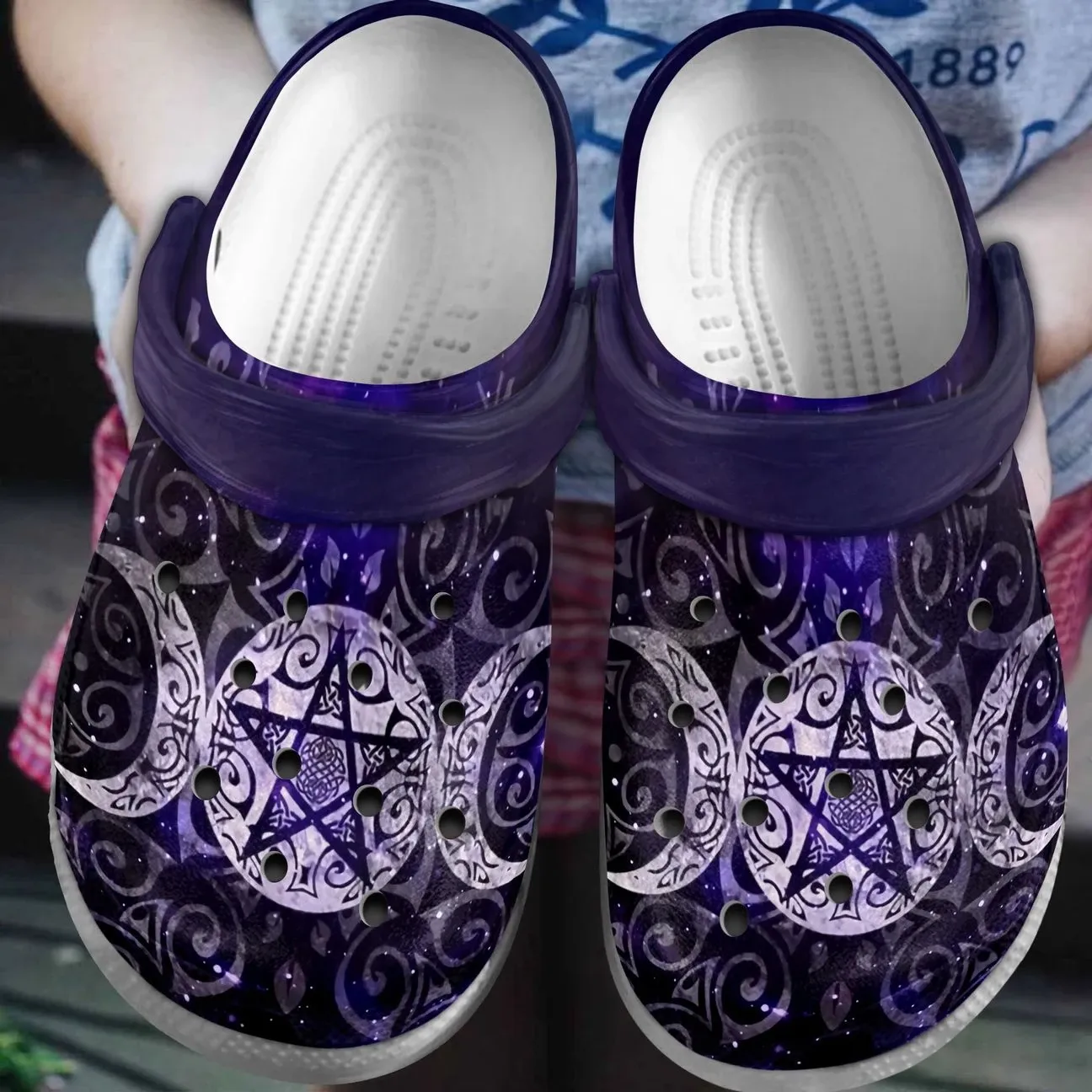 Wicca Personalized Clog Custom Crocs Comfortablefashion Style Comfortable For Women Men Kid Print 3D Wicca Personalized Clog Custom Crocs Comfortablefashion Style Comfortable For Women Men Kid Print 3D