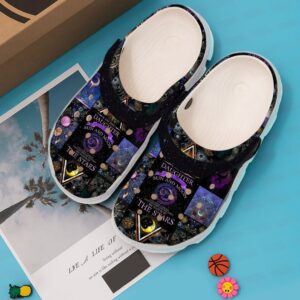 Wicca Sun And Moon Sku 2724 Crocs Crocband Clog Comfortable For Mens Womens Classic Clog Water Shoes