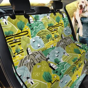 Windmill Pattern Car Back Seat Cover Dog Car Seat Covers - 560868e22bb0